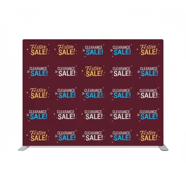 Step and Repeat Straight Pillow Case Backdrop (10ft x 8ft) - Step and Repeat Straight Pillow Case Backdrop (10ft x 8ft) - Image 0 of 13