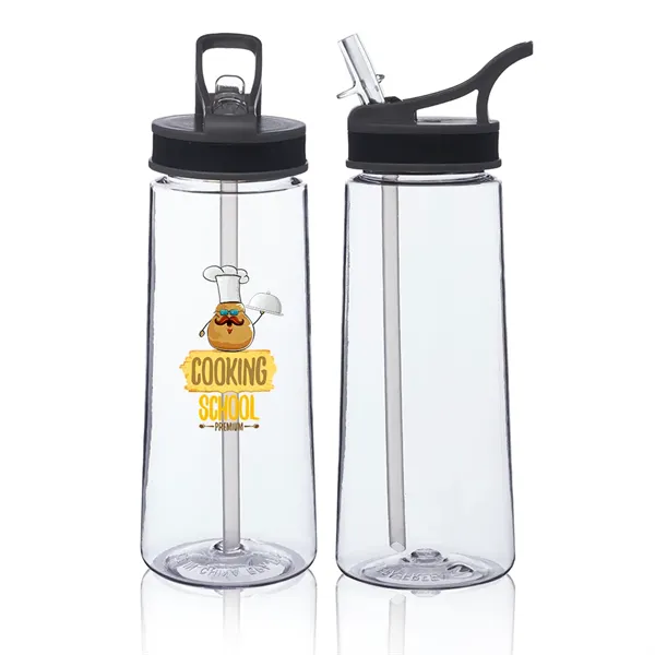22 oz. Sports Water Bottles With Straw - 22 oz. Sports Water Bottles With Straw - Image 4 of 13
