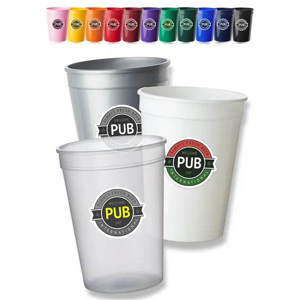 12 oz. Plastic Stadium Cup - 12 oz. Plastic Stadium Cup - Image 0 of 20