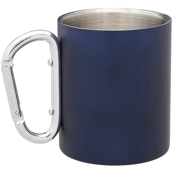 10 oz. Carabiner Handle Stainless Steel Mug - 10 oz. Carabiner Handle Stainless Steel Mug - Image 12 of 18