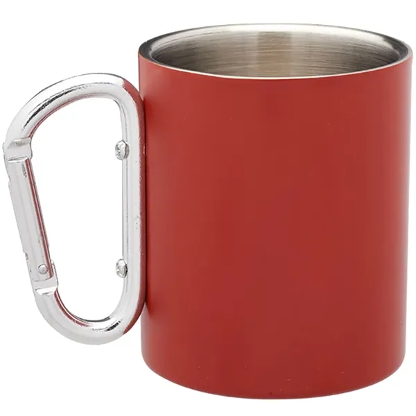 10 oz. Carabiner Handle Stainless Steel Mug - 10 oz. Carabiner Handle Stainless Steel Mug - Image 15 of 18