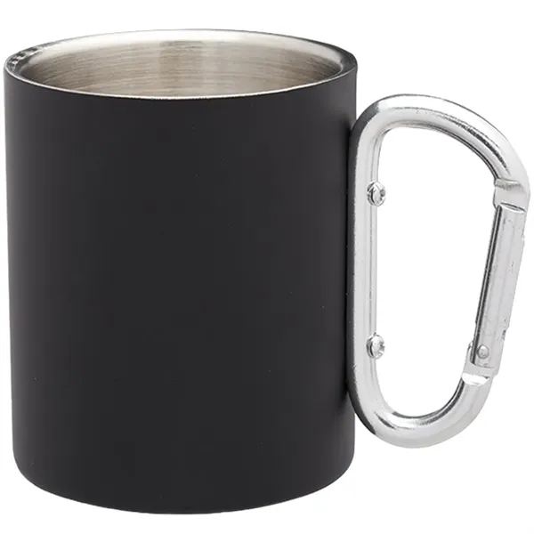 10 oz. Carabiner Handle Stainless Steel Mug - 10 oz. Carabiner Handle Stainless Steel Mug - Image 5 of 18