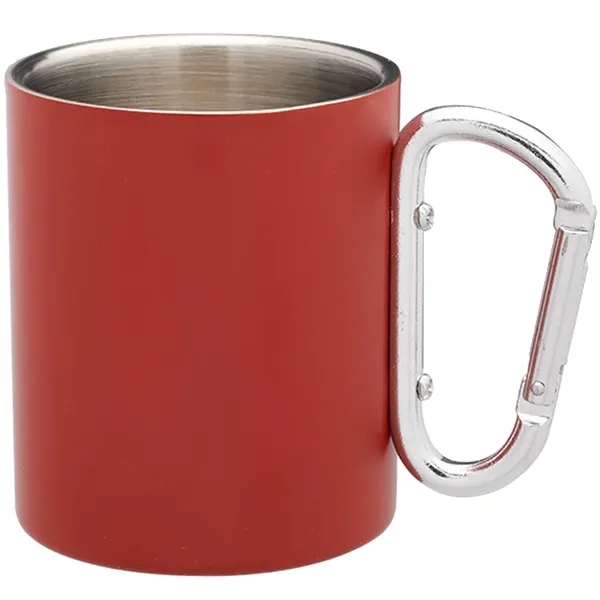 10 oz. Carabiner Handle Stainless Steel Mug - 10 oz. Carabiner Handle Stainless Steel Mug - Image 14 of 18