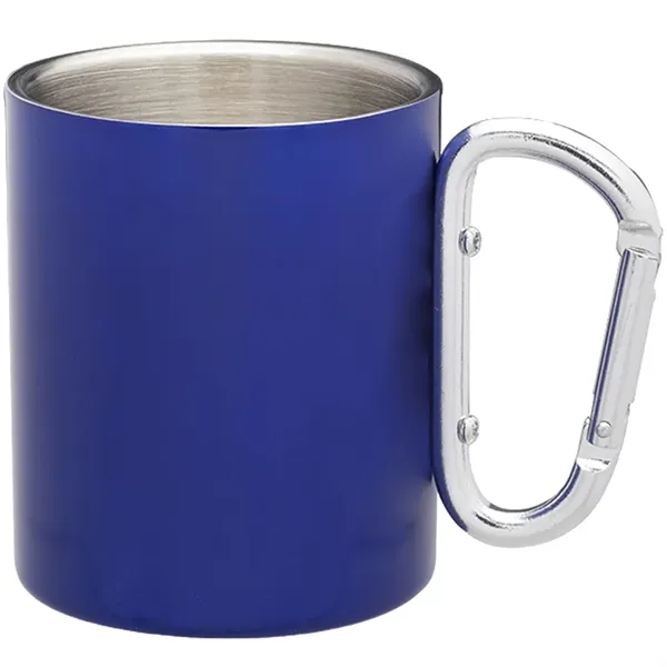 10 oz. Carabiner Handle Stainless Steel Mug - 10 oz. Carabiner Handle Stainless Steel Mug - Image 8 of 18