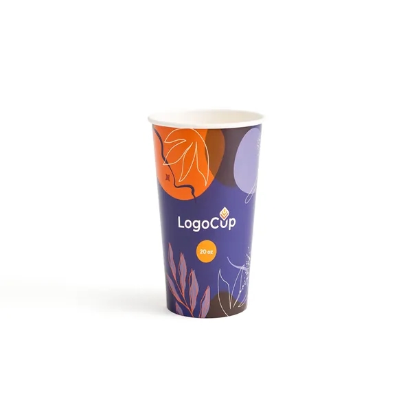 20 oz Single-Walled Branded Paper Cup - 20 oz Single-Walled Branded Paper Cup - Image 0 of 2