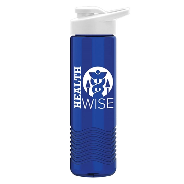24oz Wave Bottle - Drink-Thru Lid - 24oz Wave Bottle - Drink-Thru Lid - Image 0 of 7