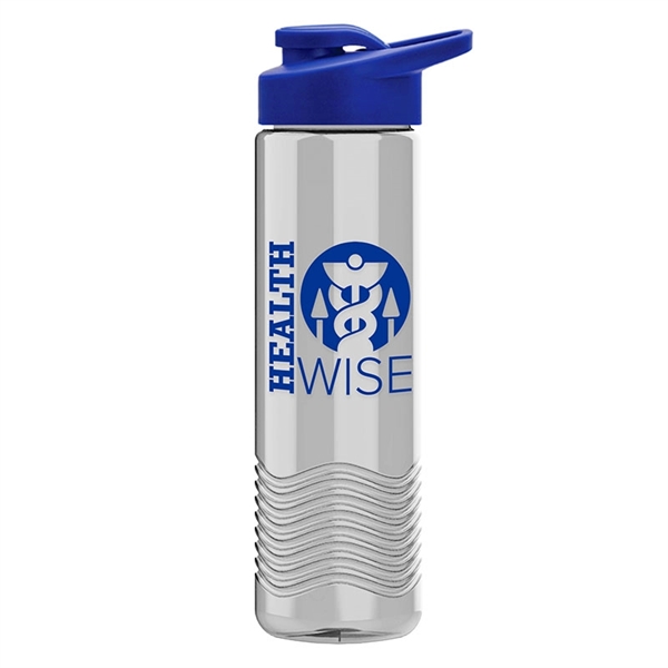 24oz Wave Bottle - Drink-Thru Lid - 24oz Wave Bottle - Drink-Thru Lid - Image 1 of 7
