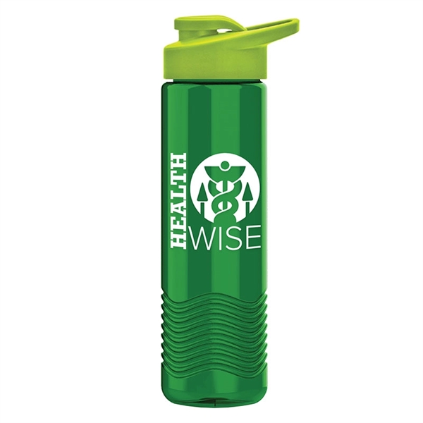 24oz Wave Bottle - Drink-Thru Lid - 24oz Wave Bottle - Drink-Thru Lid - Image 2 of 7