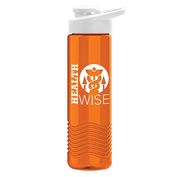 24oz Wave Bottle - Drink-Thru Lid - 24oz Wave Bottle - Drink-Thru Lid - Image 3 of 7
