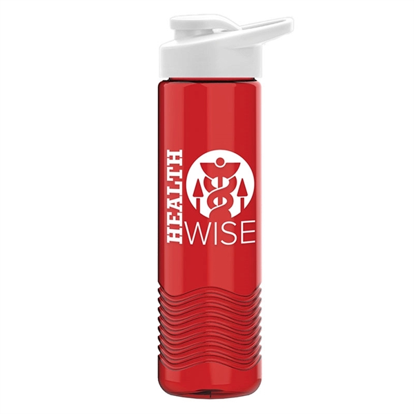 24oz Wave Bottle - Drink-Thru Lid - 24oz Wave Bottle - Drink-Thru Lid - Image 4 of 7