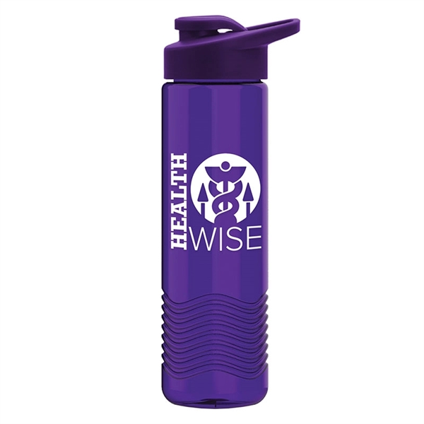 24oz Wave Bottle - Drink-Thru Lid - 24oz Wave Bottle - Drink-Thru Lid - Image 6 of 7