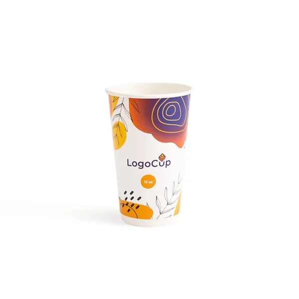 16 oz Double-Walled Branded Paper Cup - 16 oz Double-Walled Branded Paper Cup - Image 0 of 2