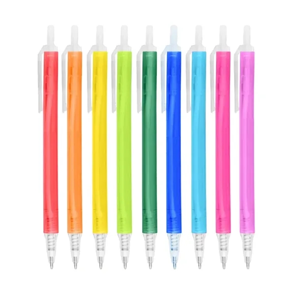 Union Printed - Ellis Frosted Translucent Stick Click Pen - Union Printed - Ellis Frosted Translucent Stick Click Pen - Image 1 of 10