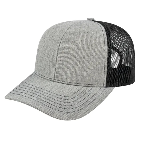 Custom Blended Wool Acrylic Trucker Cap