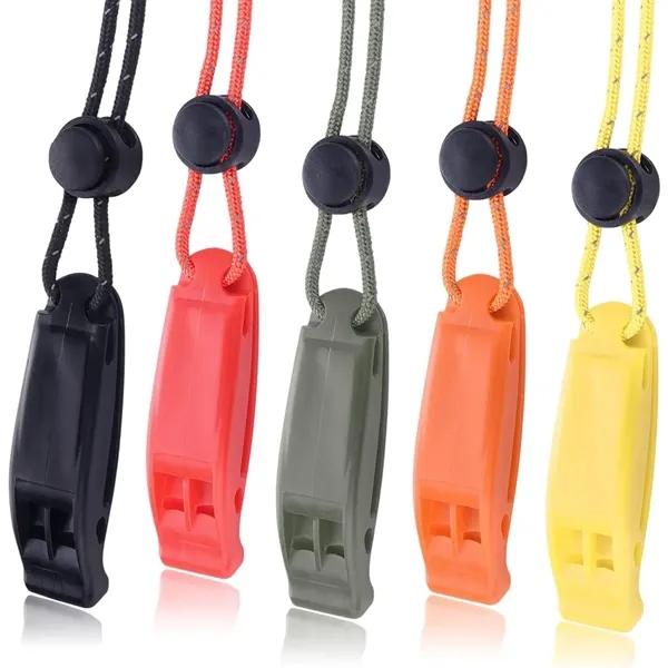Emergency Whistles with Lanyard Safety Whistle - Emergency Whistles with Lanyard Safety Whistle - Image 1 of 6