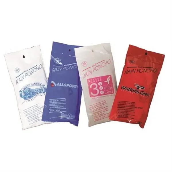 Lightweight Adult Rain Poncho - Lightweight Adult Rain Poncho - Image 1 of 2