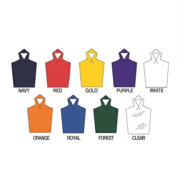 Lightweight Adult Rain Poncho - Lightweight Adult Rain Poncho - Image 2 of 2