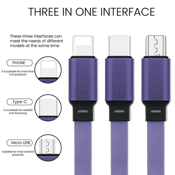 One To Three Telescopic Charging Cable - One To Three Telescopic Charging Cable - Image 2 of 5