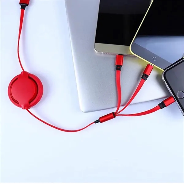 One To Three Telescopic Charging Cable - One To Three Telescopic Charging Cable - Image 3 of 5