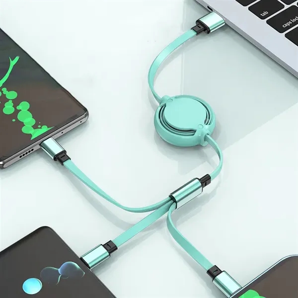 One To Three Telescopic Charging Cable - One To Three Telescopic Charging Cable - Image 4 of 5