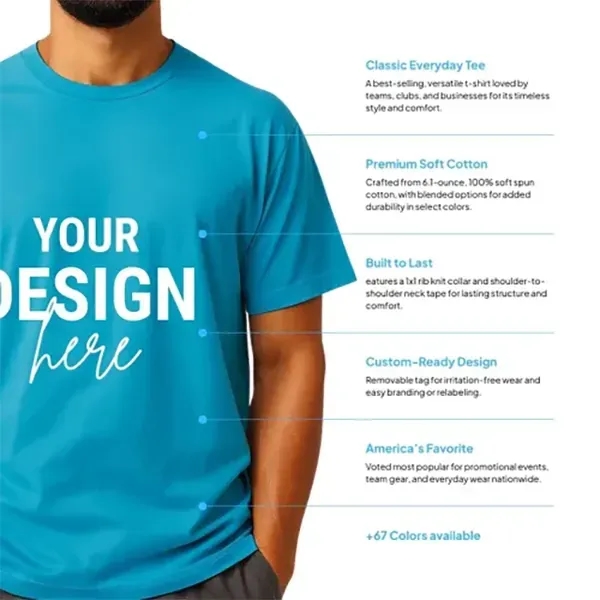 Port & Company® Core Cotton T-Shirt - Port & Company® Core Cotton T-Shirt - Image 1 of 4