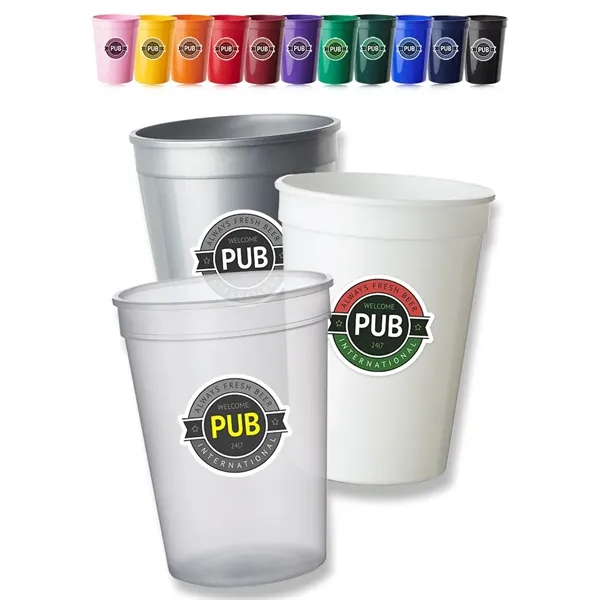 12 oz. Plastic Stadium Cup - 12 oz. Plastic Stadium Cup - Image 0 of 20