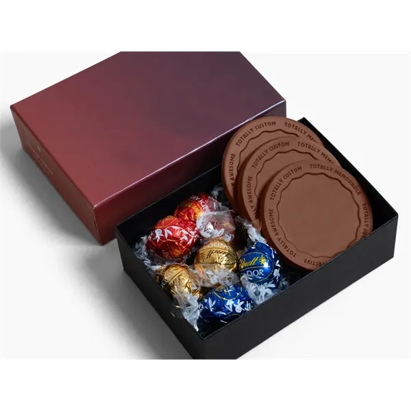 Lindor Truffle & Cookie Gift Set w/ Luxury Custom Packaging