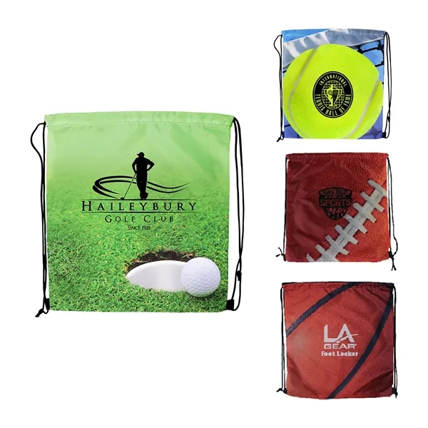 Sports Style Drawstring Backpack - Sports Style Drawstring Backpack - Image 5 of 5