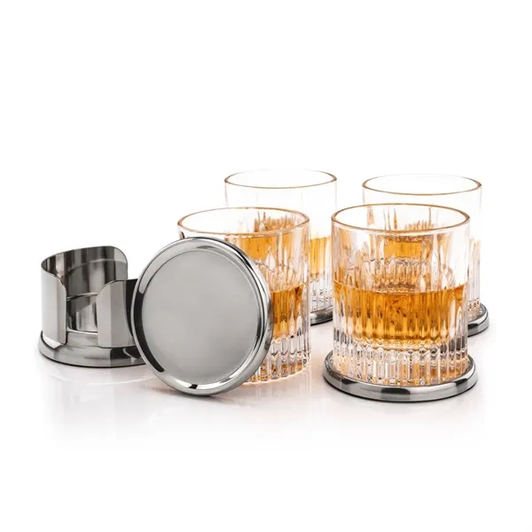 Baldoni Coasters & Caldari On-the-Rocks Set