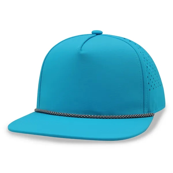 5 Panel Water Proof Nylon Hat w/Laser Cut Mesh Back - 5 Panel Water Proof Nylon Hat w/Laser Cut Mesh Back - Image 9 of 17