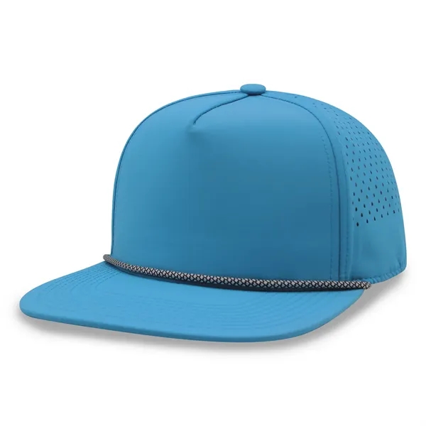 5 Panel Water Proof Nylon Hat w/Laser Cut Mesh Back - 5 Panel Water Proof Nylon Hat w/Laser Cut Mesh Back - Image 11 of 17