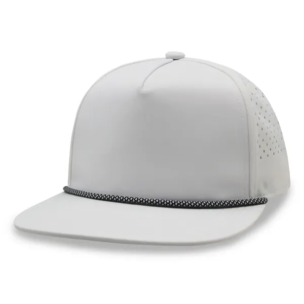 5 Panel Water Proof Nylon Hat w/Laser Cut Mesh Back - 5 Panel Water Proof Nylon Hat w/Laser Cut Mesh Back - Image 14 of 17