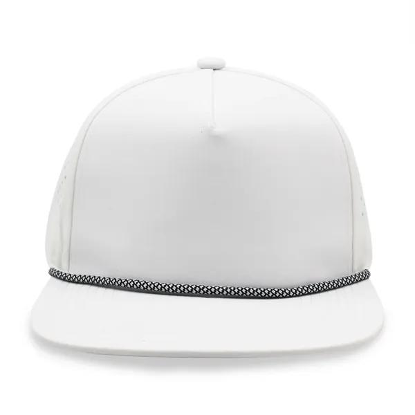 5 Panel Water Proof Nylon Hat w/Laser Cut Mesh Back - 5 Panel Water Proof Nylon Hat w/Laser Cut Mesh Back - Image 17 of 17