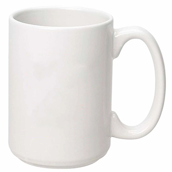 15 oz. Ceramic Dishwasher-Safe Coffee Mug w/ Handle - 15 oz. Ceramic Dishwasher-Safe Coffee Mug w/ Handle - Image 2 of 9