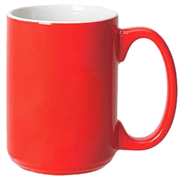 15 oz. Ceramic Dishwasher-Safe Coffee Mug w/ Handle - 15 oz. Ceramic Dishwasher-Safe Coffee Mug w/ Handle - Image 8 of 9