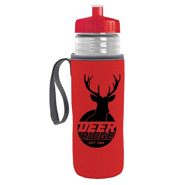 24 oz. Sports Bottle & Caddy - Push-Pull Lid - 24 oz. Sports Bottle & Caddy - Push-Pull Lid - Image 2 of 6