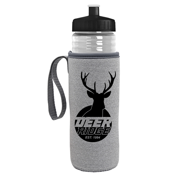 24 oz. Sports Bottle & Caddy - Push-Pull Lid - 24 oz. Sports Bottle & Caddy - Push-Pull Lid - Image 4 of 6