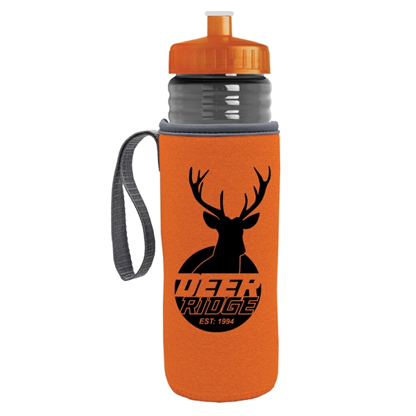 24 oz. Sports Bottle & Caddy - Push-Pull Lid - 24 oz. Sports Bottle & Caddy - Push-Pull Lid - Image 5 of 6