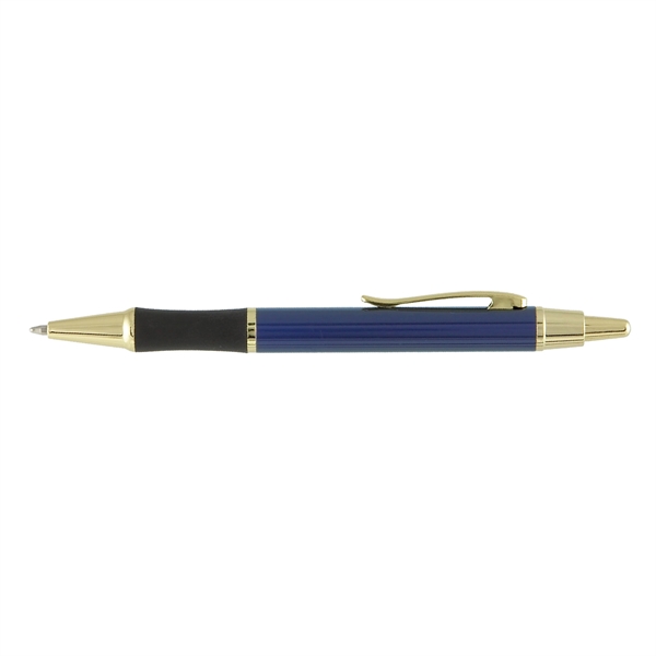Matrix Grip Metal Pen w/ Gold Top & Accents