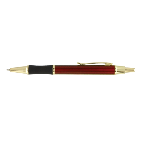 Matrix Grip Metal Pen w/ Gold Top & Accents