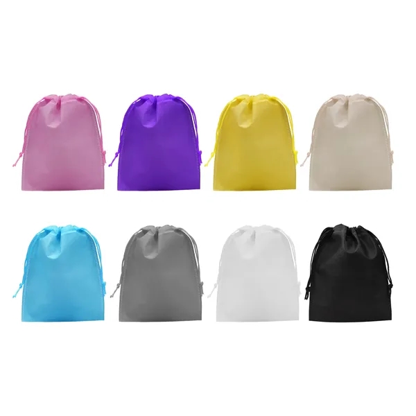 Reusable Non Woven Small Drawstring Bag Gift 6"x8" - Reusable Non Woven Small Drawstring Bag Gift 6"x8" - Image 1 of 4