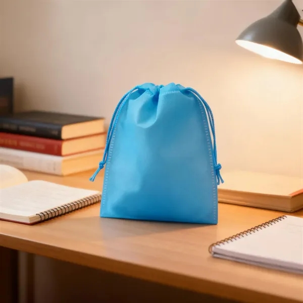 Reusable Non Woven Small Drawstring Bag Gift 6"x8" - Reusable Non Woven Small Drawstring Bag Gift 6"x8" - Image 4 of 4