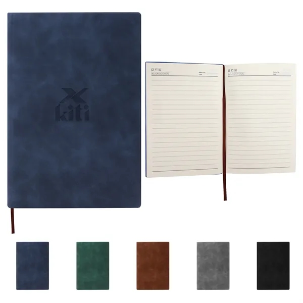 A5 Hardcover Leather Journal Notebook W/ Lined Paper - A5 Hardcover Leather Journal Notebook W/ Lined Paper - Image 0 of 4