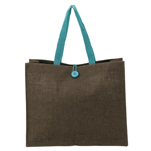 Melbourne Natural Jute Tote - Melbourne Natural Jute Tote - Image 9 of 9
