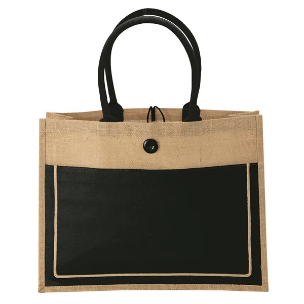 Camden Natural Jute Tote - Camden Natural Jute Tote - Image 2 of 7