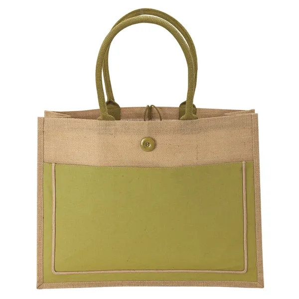 Camden Natural Jute Tote - Camden Natural Jute Tote - Image 7 of 7