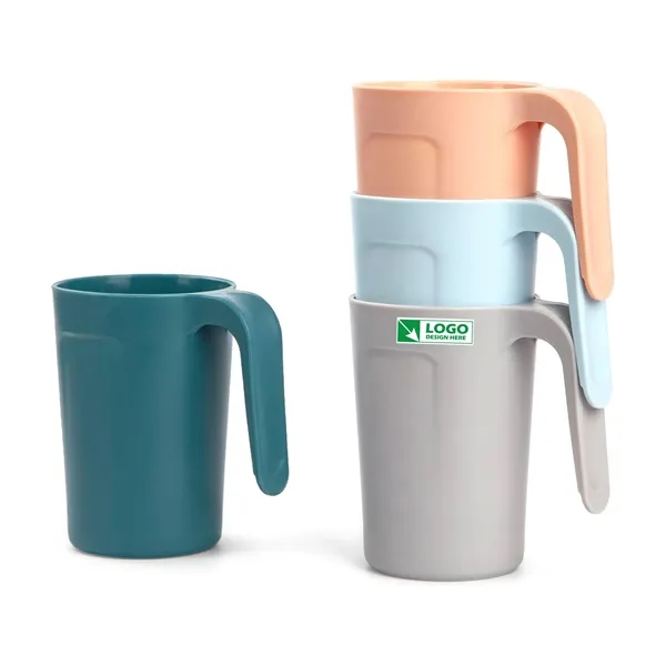 Unbreakable Plastic Coffee Mugs with Handle - Unbreakable Plastic Coffee Mugs with Handle - Image 0 of 4