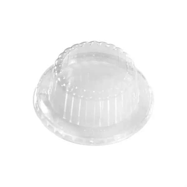Ribbed Dome Lid For Recyclable Paper Food Container - Ribbed Dome Lid For Recyclable Paper Food Container - Image 0 of 3