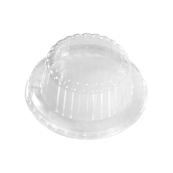 Ribbed Dome Lid For Recyclable Paper Food Container - Ribbed Dome Lid For Recyclable Paper Food Container - Image 2 of 3