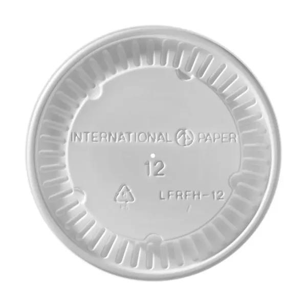 Flat Vented Lid For Recyclable Paper Food Container - Flat Vented Lid For Recyclable Paper Food Container - Image 1 of 2